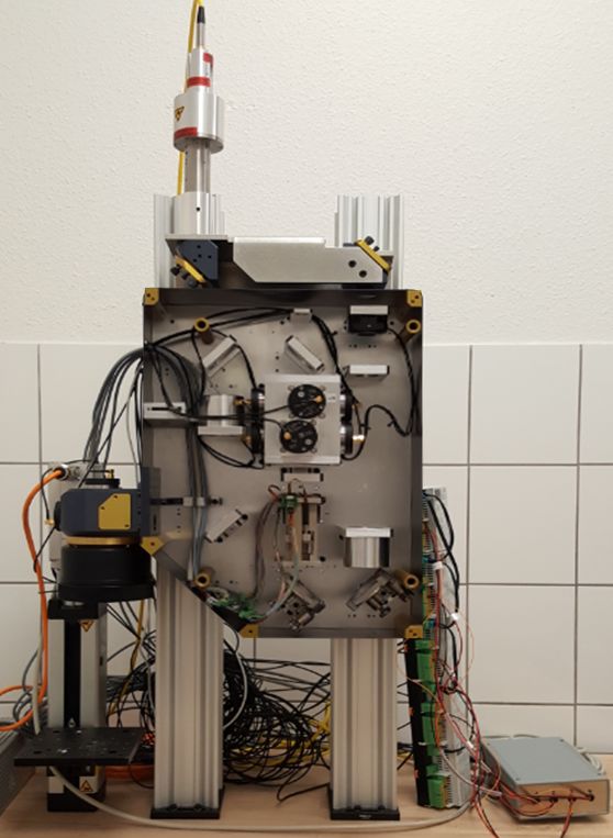 Figure 17: Multi-Beam optics in the lab